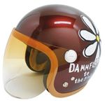ダムトラックス（DAMMTRAX） ヘルメット フラワージェット グランデ マルーン レディースサイズ（57CM〜58CM）