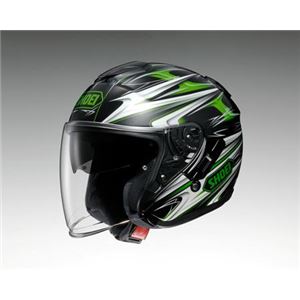 ショウエイ（SHOEI） ヘルメット J-CRUISE CLEAVE TC-4 グリーン／ブラック XL