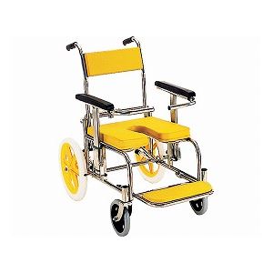 カワムラサイクル 入浴・シャワー用車いす ／ KS2 イエロー