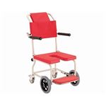 カワムラサイクル 簡易シャワー車いす／ KSC-2 レッド