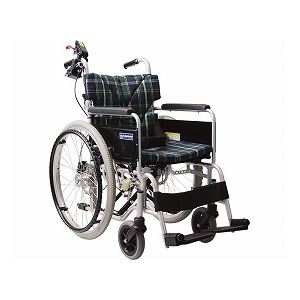 カワムラサイクル 自走・介助兼用 忘れ騎士2（自動ブレーキシステム付車いす） BM22-38・40・42SB-M／WDS2／ 座幅40cm A3