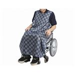 特殊衣料 食事前掛（超撥水） 車椅子用 ／1050 リーフ（ピンク）