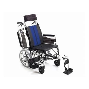 ミキ アルミ介助車いす MP ティルト MP-TiF VL ビニールレザー仕様 ／レッド（W717）