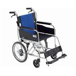 ミキ アルミ介助車いす BAL-2 ／座幅40cm ブルー（W4）メッシュ