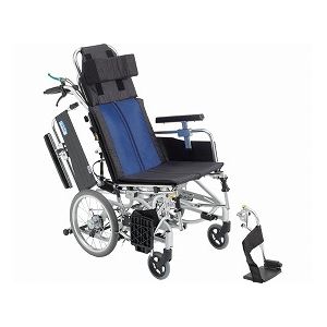 ミキ アルミ介助車いす BAL-12 ／座幅40cm ブルー（A-2）ナイロン