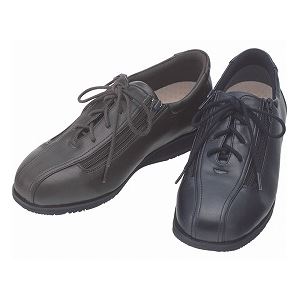 介護靴 外出用 コンフォート２ 9E(ワイドサイズ) 7027 両足 徳武産業 あゆみシリーズ ／5L (27.0〜27.5cm) 黒