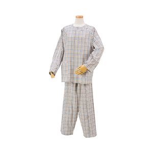 ハートフルウェアフジイ 肩開きパジャマセット 春夏用 ／HP04-HP08 L 05ブルー