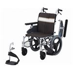日進医療器 アルミ介助用モジュール車いす NA-3DX ／座幅40cm ブラウン