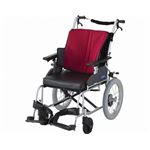 日進医療器 座王 NAH-521A 介助式 ／座幅42cm ワインレッド