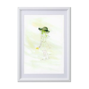 いわさきちひろ絵画額　春の風