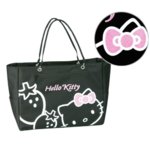 Hello Kittyストロベリートートバック　ブラック