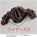ワイヤー入りバレッタウィッグ（三つ編み付） ブラック