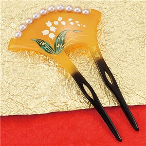 フォーマル用髪飾り べっ甲調