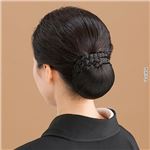 お買得ヘアピース たて ブラック
