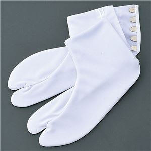 ストレッチ足袋（5枚コハゼ） 白 M（22.5〜23.5cm）