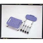 シャワーベンチGR 【背付き】 高さ5段階調整可 水抜き穴付き脚ゴム ［入浴用品/介護用品］