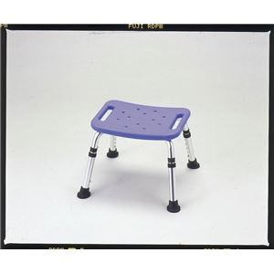 シャワーベンチGR/スツール 【背なし】 高さ5段階調整可 水抜き穴付き脚ゴム ［入浴用品/介護用品］