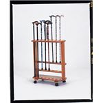 ステッキスタンド/杖立て 木製(天然木) 幅51cm×奥行23cm 豊通オールライフ ［歩行補助用品/介護用品］
