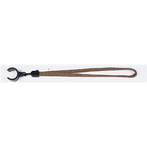 ステッキストラップ/杖紐（ナイロンC型） 大(紐の長さ21cm) ［歩行補助用品/介護用品］ ブラウン(茶)