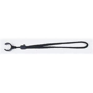ステッキストラップ/杖紐（ナイロンC型） 大(紐の長さ21cm) ［歩行補助用品/介護用品］ ブラック(黒)