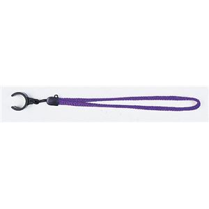 ステッキストラップ/杖紐（ナイロンC型） 大(紐の長さ21cm) ［歩行補助用品/介護用品］ パープル(紫)