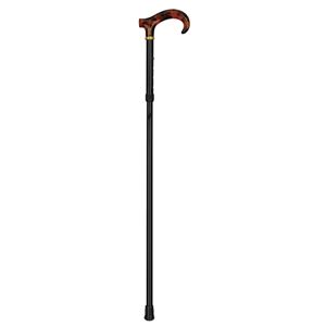 杖/カーボン製スライドステッキ 大 上段アルミ/下段カーボン 日本製 ［歩行補助用品/介護用品］ ブラック(黒)