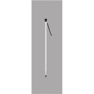 盲人用白杖 (2)木製 丸 蛍光テープ/ストラップ付き 豊通オールライフ ［歩行補助用品/介護用品］