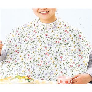 （まとめ）ニシキ 食事用エプロン ニシキ 食事用エプロン （5）イチゴ柄 H9608【×5セット】