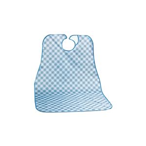 （まとめ）川本産業 食事用エプロン ポラミー食事用エプロン ブルー 039-100110-00【×5セット】