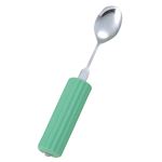 （まとめ）（まとめ）フセ企画 食事用具 オールステンレスハンドル・シリコンスポンジ付（4）スプーン小 5261 N-4／SS-28【×3セット】