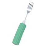 （まとめ）（まとめ）フセ企画 食事用具 オールステンレスハンドル・シリコンスポンジ付（5）フォーク小 5278 N-5／SS-28【×3セット】