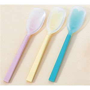 （まとめ）フセ企画 食事用具 口あたりやさしいスプーン （8）ラージ イエロー 0038 KU-03Y【×10セット】
