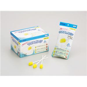 （まとめ）オオサキメディカル 口腔ケア 口腔ケア用マウスポンジ （1）10本入 74401【×10セット】
