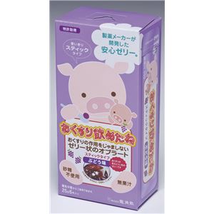 （まとめ）龍角散 服薬ゼリー おくすり飲めたねスティックタイプ（3）ぶどう 6本入 601302【×15セット】