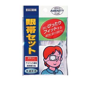 （まとめ）川本産業 自助具薬関連 眼帯セット 033-624000-00【×200セット】