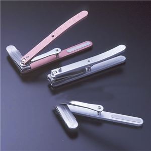 （まとめ）川嶋工業 爪切り 爪切り（首振りヘッド方式）ピンク KH-111 PK【×3セット】