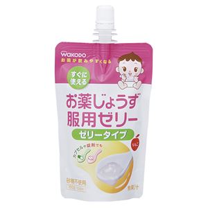 （まとめ）和光堂 服薬ゼリー お薬じょうず服用ゼリー （2）リンゴ 1袋 MJ2【×20セット】