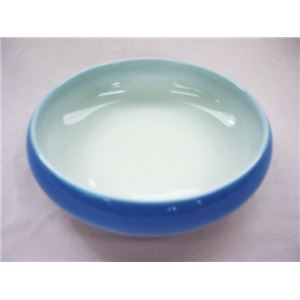 （まとめ）アメックス熊本 食事用具 夢食器虹彩 （3）5寸鉢淡ブルー No.3【×2セット】