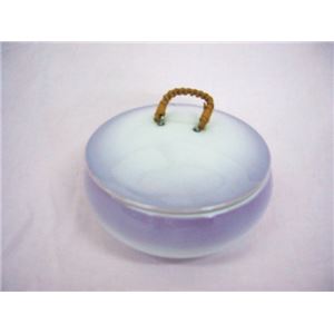 （まとめ）アメックス熊本 食事用具 夢食器虹彩 （5）4-14寸鉢フタ淡紫 No.4-1【×3セット】