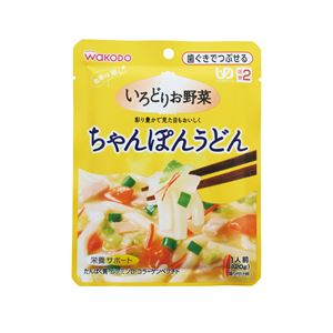 （まとめ）和光堂 介護食 イロドリお野菜 （3）ちゃんぽんうどん 12袋 HA52【×3セット】