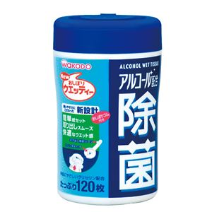（まとめ）和光堂 除菌 アルコール配合除菌ウエッティー 120枚入 W40【×10セット】