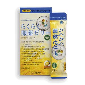 （まとめ）龍角散 服薬ゼリー らくらく服薬ゼリー （2）スティックタイプ 25g×6本入【×20セット】