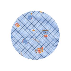 （まとめ）宇都宮製作 食事用エプロン 生き活きお食事用エプロン袖付 ブルー N189-F【×2セット】
