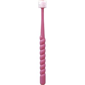 （まとめ）ユニロック 口腔ケア 360do BRUSH φ ピンク【×10セット】