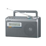 （まとめ）大阪ナショナル 災害対策 FM緊急警報放送対応FM／AM2バンドラジオ RF-U350-S【×5セット】