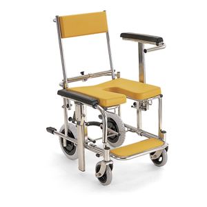 カワムラサイクル シャワーキャリー 入浴用車いす（KS3） イエロー KS3