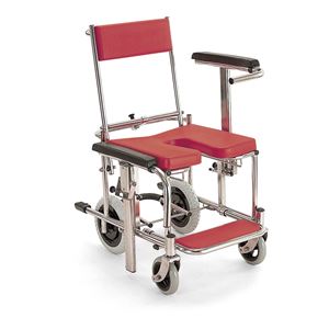 カワムラサイクル シャワーキャリー 入浴用車いす（KS3） レッド KS3