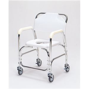 日進医療器 シャワーキャリー アルミ製シャワーチェア （1）Eタイプ TY535E