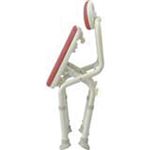 アロン化成 シャワーチェア 安寿コンパクト折畳シャワーベンチIC背付レッド 536-362