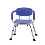 イーストアイ シャワーチェア シャワーベンチすま〜いる手スリ付家庭用ブルー N-FCM-A
